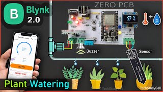 IoT Based Plant Watering System Indoor project using ESP32 Blynk  IoT Projects 2023 [upl. by Shuping936]