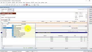 SQL Accounting Software Tutorial 033 Supplier Credit Note [upl. by Bevash]