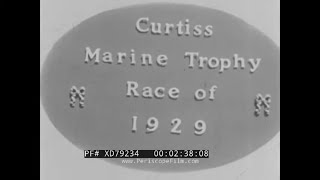 1920s30s US NAVY AVIATION HOME MOVIES CURTISS MARINE TROPHY RACE USS LOS ANGELES XD79234 [upl. by Mond306]