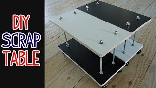 Easy DIY Scrap Wood  Threaded Rod Table [upl. by Nero]