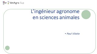 L’ingénieur agronome en sciences animales [upl. by Kathie817]