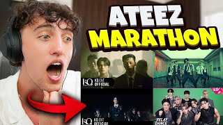 ATEEZ Marathon Wonderland Inception The Real Bouncy Performance  REACTION [upl. by Yllet]