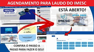 AGENDAMENTO PARA LAUDO DO IMESC LIBERADO  VEJA COMO FAZER [upl. by Hultgren]