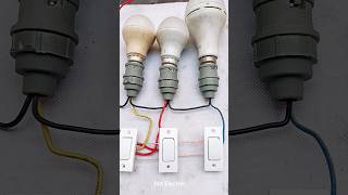 🔥two way switch wiring connection mdelectric twowayswitch staircase [upl. by Olecram]