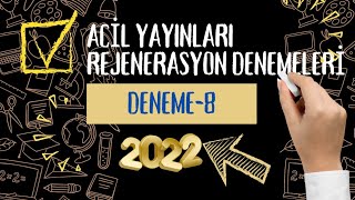 ACİL YAYINLARI REJENERASYON DENEMELERİ Deneme8 [upl. by Nitsew]