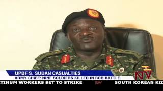 South Sudan Crisis Nine UPDF soldiers killed in Bor battle [upl. by Saxe737]