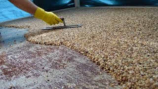 HowTo Install Epoxy Natural Stone Flooring [upl. by Griffin392]