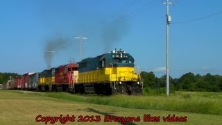 Texas Oklahoma amp Eastern RR TOE D14 at Dequeen Ar 08112013 © [upl. by Atneuqal]