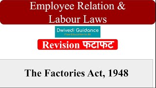 The Factories Act 1948 Factory act employee safety employee health safety provision mba bcom [upl. by Ecinaj745]