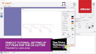 FineCut How to set up cut files for the Mimaki CG Cutter  Tips Tricks amp Techniques [upl. by Akinet]