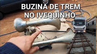 Instalando a buzina de trem no Iveco EP0040 [upl. by Nylemaj]