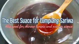 How to Make Lumpiang Sariwa Sauce Mhans Lutong Pinoy Recipe [upl. by Yllib]