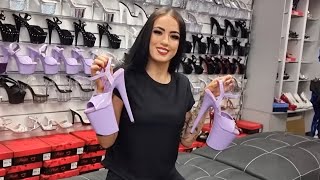 Rose Reviews Pleaser FLAMINGO809 Lavender 8 Inch High Heel Platform Shoes with Unboxing [upl. by Franzoni797]