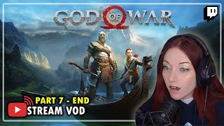 God of War playthrough first time  PC port PART 7  ENDING  Kruzadar LIVE Stream [upl. by Beverie]