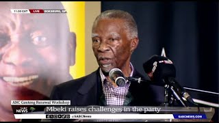 Gauteng ANC Renewal Workshop  Mbeki addresses his party members [upl. by Leahcimrej696]