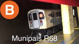 FIRST VIDEO Munipals R68 B Train Arriving At Bedford Park Blvd [upl. by Ethelin924]