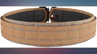 WOLF TACTICAL Molle Battle Belt u2013 War Belt Battle Belts Tactical Gun Belt Duty review [upl. by Loveridge565]