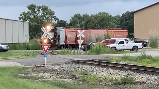 Railroad Switching On Rusty Flooded Industrial Spur Got Lucky To Catch It Train Reversing To End [upl. by Eldwen819]