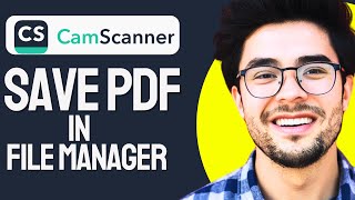 How to SAVE CAMSCANNER PDF in file manager 2024 Updated [upl. by Derfla]