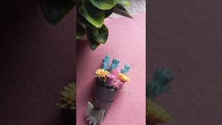 Flower craft with pepper  flowerdiyclaycrafttrending [upl. by Ennairoc972]