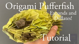 Origami Pufferfish Sipho Mabona Full Tutorial [upl. by Herwig]