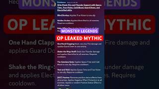 Monster Legends Leaked Broken Support Monster mobilelegends monsterlegendsleaks [upl. by Zap]