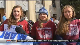 Protestors storm down Main Street for March for Our Lives [upl. by Naid]