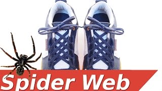 ✔ How to Cool Lace Shoes Spider Web Lacing ✔ [upl. by Lleznod655]