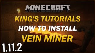 Minecraft 1112 How to install VeinMiner Mod  Minecraft Tutorial [upl. by Hauck169]