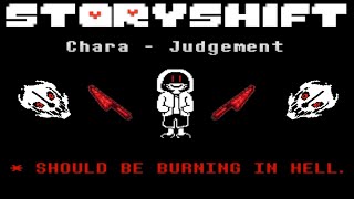 Storyshift Genocide Chara Fight Chara Judgement  Undertale FanGame [upl. by Atteroc]