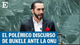 EL SALVADOR  El discurso del presidente Nayib Bukele en las Naciones Unidas  EL PAÍS [upl. by Avad]