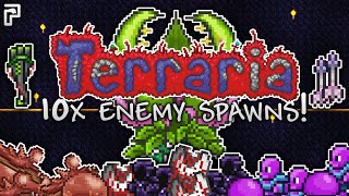 Plantera is just AWFUL with 10x enemy spawns Terraria Episode 15 [upl. by Heiskell]