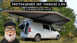 Freitragende 180° Markise mit 25m Länge  von OLC Adventure [upl. by Ydieh]