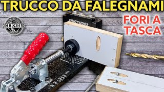 Trucco per falegnami Giunzione tavole mobili fai da te Fori a tasca enjoywood Viti a scomparsa [upl. by Siegel7]