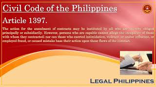 Civil Code of the Philippines Article 1397 [upl. by Aihsetel]