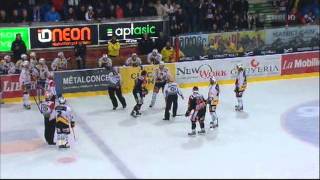 Swiss Eishockey League Fight Berger Vs Schilt [upl. by Onaicram]