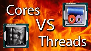 CPU Cores VS Threads Explained [upl. by Llerrom]