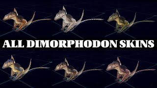 ALL DIMORPHODON SKINS 2  JURASSIC WORLD EVOLUTION 2 [upl. by Hanshaw]