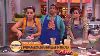 Receta Banderillas  Cocineros Mexicanos [upl. by Thanasi324]