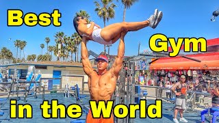 Muscle Beach in Venice opens up after 3 year shut down [upl. by Lotty]