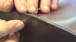 The box stitch on the custom holdall [upl. by Dunc]