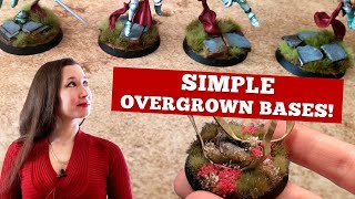 SIMPLE Overgrown Bases for Your Warhammer Miniatures [upl. by Eiznyl]