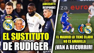 🚨 ALARMA RUDIGER 🚨  ANCELOTTI RESPONDE TENEMOS SUSTITUTO  TCHOUAMÉNI SE PIERDE EL DERBI [upl. by Nauqit]