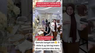 MOMEN NIKITA amp DR OKY YG LAGI MAKAN DI HIBUR NYANYIAN beritaartis nikitamirzani hiburan [upl. by Orvie389]