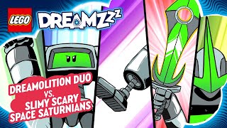 LEGO DREAMZzz Short  Dreamolition Duo vs the Slimy Scary Space Saturnians [upl. by September352]