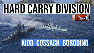 Fast verlieren  und doch gewinnen Kidd Cossack Borodino World of Warships Gameplay deutsch [upl. by Wulf]