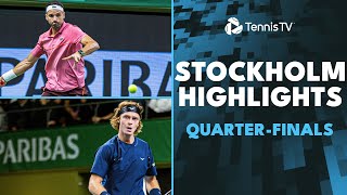 Rublev Takes On Wawrinka Dimitrov Paul amp More Feature  Stockholm 2024 QuarterFinals Highlights [upl. by Nura218]