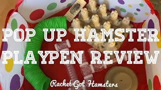 NYLON POP UP HAMSTER PLAYPEN REVIEW  how I use a playpen with my dwarf hamsters 💕 [upl. by Ardni]