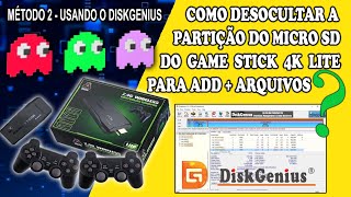 COMO ACESSAR CARTÃO MICROSD DO GAME STICK 4K LITE SERVE PARA DATA FROG Y3 LITE  Use DiskGenius [upl. by Perr]