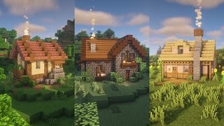 Minecraft  3 Cottages for 3 Biomes Tutorial [upl. by Ezri]